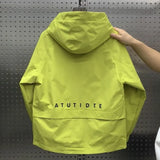 Aidase  New Workwear Hooded Loose Jacket Men's Korean Version Versatile Submachine Jacket Youth Fashion Hooligan Jacket