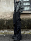 AIDASE  -  Naples Men's Pleated Casual Pants Summer Drapey High Waist Loose Feel Straight Leg Faionable Casual Trousers aidase-shop