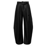 Aidase Mens Suit Pants Belt British Straight Wide-Leg Pants Summer Fashion Personality Versatile Business Casual Pants Men'S Wear 2024 aidase-shop