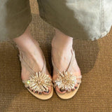 AIDASE  -  Fashion Sexy Hollow Out Strange Style Female Shoes Woman Sandals Summer Crystal Flower Decoration High Heel Ladies Slippers aidase-shop