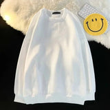 AIDASE  -  Retro Autumn Winter round Neck Sweatshirt Men's Casual Loose Texture Top Hong Kong Style Loose Fit Versatile Men's Hoodie aidase-shop