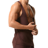 AIDASE  -  Sleepwear Loose Comfort Soft Tank Tops Men Sexy Wrap Deep V Neck Sleeveless Vest Shirts Mens Summer Casual Solid Color Camisoles aidase-shop