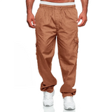 AIDASE  -  Spring Autumn New Fashion Cargo Pants Men Casual Multi Pocket Drawstring Trousers Loose Straight Tube Household All-match Pants aidase-shop