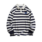AIDASE  -  Spring Autumn Loose ex Long Sve  Ne Sweatirt Striped Japanese Sle Casual Faion Youth ular Wear aidase-shop