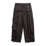 Aidase Japanese Casual Men 2-piece College Letter Printed Hooded Jacket+oversized Multi Pocket Wide Leg Pants Set Fashion Couple Suits aidase-shop