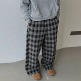 AIDASE  -  Men Plaid Pants Elastic Waist Joggers Loose Casual Trousers Men Streetwear 2025 Korean Style Fashion Male Wide Leg Pants aidase-shop