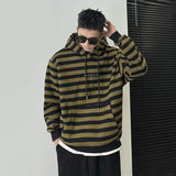 Aidase  Stripe Men's Hooded Sweatshirt Oversize Loose New In Harajuku Fashion Male Hoodie One Piece Sweat Shirt Emo Autumn Cheap Funny