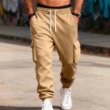 AIDASE  -  Men's Striped Side Cargo Joggers Loose Fit Drawstring Casual Sports Pants With Multi Pockets aidase-shop