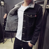 Aidase Winter Denim Jackets Man Black Plus Size Cowboy Coat for Men Warm Padded Elatic Cheap Price Stylish Trendy New in Rock Y2k aidase-shop