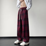 Aidase New Men's Jogger Plaid Sweatpants Men Harajuku Oversized Streetwear Y2k Hip Hop Wide Leg Baggy Harem Long Trousers Cargo Pants aidase-shop