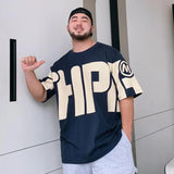 Aidase Men's T-shirt Loose Tops Baggy Oversized Print Male Tees Shirts O Neck Alphabet Cheap Clothes And High Quality Ordinary 5xl Y2k