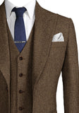 Aidase Mens Herringbone Suits 3 Pieces Wool Formal Groom Wear Work Business Customize Tuxedos Blazer Pants Vest For Wedding aidase-shop