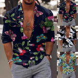AIDASE  -  Fashion Classic Fit Business Casual Shirt Men Long Sleeve Winter Casual Printed Shirts Fashion Top Blouse Man Clothing Camisas aidase-shop