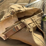 AIDASE  -  Slim Straight Casual Pants for Men in Military een Vintage Logging Workwear Sle Yellow  Boots Matching Autumn Cotton aidase-shop