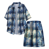 AIDASE  -  3 Piece Suit Men Classic 2 Piece Men'S Outfit Men'S Shirt Men'S Shirt Men'S Set Floral Pattern Floral Short Men'S Summer Suits aidase-shop