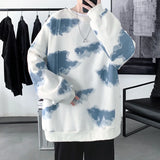 Aidase Autumn and Winter New Korean Round Neck Pullovers Streetwear Casual Unisex Tops Hybskr Harajuku Cloud Men Oversized Sweatshirts aidase-shop