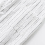 AIDASE  -  Vintage Men Linen Stripe Pants Breathable Loose Straight Trousers Streetwear Spring Autumn Simple Versatile Casual Suit Pants aidase-shop