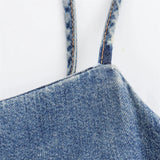 AIDASE  -  Solid Loose Denim Camisole Maxi Dress Women Casual Daily Commuting Sleeveless Backless Long Dresses 2025 Summer Outdoor Vestidos aidase-shop