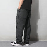 Aidase Spring Summer New Fashion High Waist Men's Clothing Casual All Match Korean Style Solid Color Loose Straight Rope Hombre Pants aidase-shop