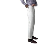 AIDASE  -  British Style Men's Youth Spring Summer Naples Tailored Pants High Waist Straight Leg Trousers Paris Button Fashionable Long Pan aidase-shop