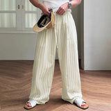 AIDASE  -  Men Striped Pants Drawstring Joggers Loose Casual Trousers Men Streetwear 2025 Fashion Leisure Male Long Pants S-5XL aidase-shop
