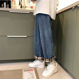 Aidase Corduroy Pants Men's Autumn and Winter Trend Sports Pants Loose Straight Wide Leg Casual Pants Men