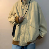 AIDASE  -  American High-end Retro Work Jacket Men's Spring New Korean Design High Street Trend Loose Casual Baseball uniform Aesthetic aidase-shop