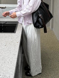 AIDASE  -  Fashionable Mens Stripe Print Trousers Summer Daily Leisure Breathable Loose Straight Bottoms For Men Vintage Pleated Pants aidase-shop