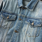 Aidase Men's Vintage Denim Jacket Autumn New Korean Fashion Jean Coat Streetwear Male Casual Loose Jacket Plus Size 4XL 5XL