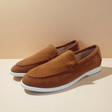 AIDASE  -  Classic Suede Leather Loafers Men Casual Shoes Luxury Brand Mens Breathable Slip on Driving Shoes Moccasins aidase-shop