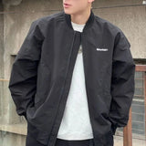 AIDASE  -  Japanese Loose Dropped Shoulder Baseball Jacket for Men's Spring Autumn Chest Letter Flight Jacket College Trendy Casual Coats aidase-shop