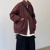 AIDASE  -  Unsiex Jacket New Spring Autumn Japanese Vintage Harrington Flight Jacket For Men Loose Vintage Stand Collar Outerwear Coat aidase-shop