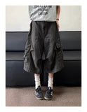 AIDASE  -  New Summer American Retro Large Pocket Work Trousers Men Women Street Casual Loose Straight-leg Fashion Wide-leg Shorts Urban aidase-shop