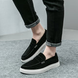 AIDASE  -  Classic Business Vulcanized Shoes Men Shoes Black Brown Outdoor Versatile Casual Business Walking Shoes Size 38-46 Men Shoes aidase-shop