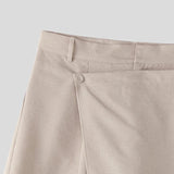 AIDASE  -  Men Irregular Shorts Solid Color Joggers Loose Casual Wide Leg Shorts Men Streetwear Summer Fashion Men Bottoms aidase-shop