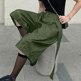 AIDASE  -  Men Wide Leg Pants Solid Color Button Joggers Loose Calf-length Trousers Men Streetwear 2025 Fashion Casual Pants S-5XL aidase-shop