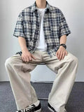 AIDASE  -  Retro Waed Loose Straight Leg Casual Pants Thin Wide Leg Pants Spring Autumn Sle for Men And Women Trendy Workwear Trousers aidase-shop