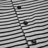 AIDASE  -  Men's Striped Pajamas O-Neck Long Sleeve Romper Home Wear Cozy Leisure Sleepwear S-3XL aidase-shop