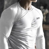 Aidase Top Slim Fit Elasticity T Shirt For Man Tight Men's Clothing Gym Black Running A Winter Size Fashion Trends 2024 It Luxury Sale aidase-shop