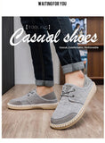 AIDASE  -  Men's Two-Way Wear Driving Shoes Slip-On Beijing Style Casual Fishing Boat Shoes Breathable Low Cut Comfortable All-Season aidase-shop