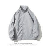 AIDASE  -  Autumn New Men's Zipper Bomber Jacket Male Casual Streetwear Loose Black Gray Pilot Coat Man Clothing 4XL 5XL aidase-shop