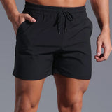 AIDASE  -  Men Casual Shorts Quick Drying Sports Gym Workout Sweatpants Pocket Pocket Breathable Shorts Pants Outfits Streatwear Pantalones aidase-shop