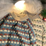 41.87Aidase Korean Street Style Men and Women Trendy Personality Winter New Sweater Couple Round Neck Pullover Loose Casual Top Harajuku Y2k aidase-shop