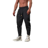 AIDASE  -  Casual Men's Sport Pants Spring Summer New Loose Cuffed Splice Thin Fitness Running Training Long Trousers Comfortable Fit aidase-shop
