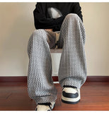 AIDASE  -  American Retro Casual Pants Men Summer Thin Breathable Cool Trendy Loose Straight Leg Floor-Length Long Pants Men aidase-shop