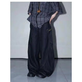 AIDASE  -  American High Street Snake Skin Pattern Large ket Jeans Men Summer Trendy Brand Waed Loose Casual Wide Leg Knife Pants aidase-shop