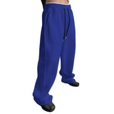 AIDASE  -  Mens Wide Leg Sweatpants Straight Cut European And American Sle Youthful Trend Spring Collection Eighteen Length aidase-shop