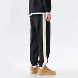 AIDASE  -  Fashion Summer Quick Drawing Loose Straight Pants Men Panelled Elastic Waist Sports Drawstring Pockets Casual Versatile Trousers aidase-shop