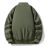 AIDASE  -  Autumn Winter Warm Jackets Men Stand Collar Casual Outwear Male Solid Zippers Loose Bomber Jacket Chic Streetwear Plus Size 8XL aidase-shop