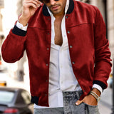 AIDASE  -  Fashion Casual Jacket Men'S Breathable Solid Color Lightweight Jacket Casual Fashion Zip Up Coat 3 Pockets Ropa Hombre aidase-shop